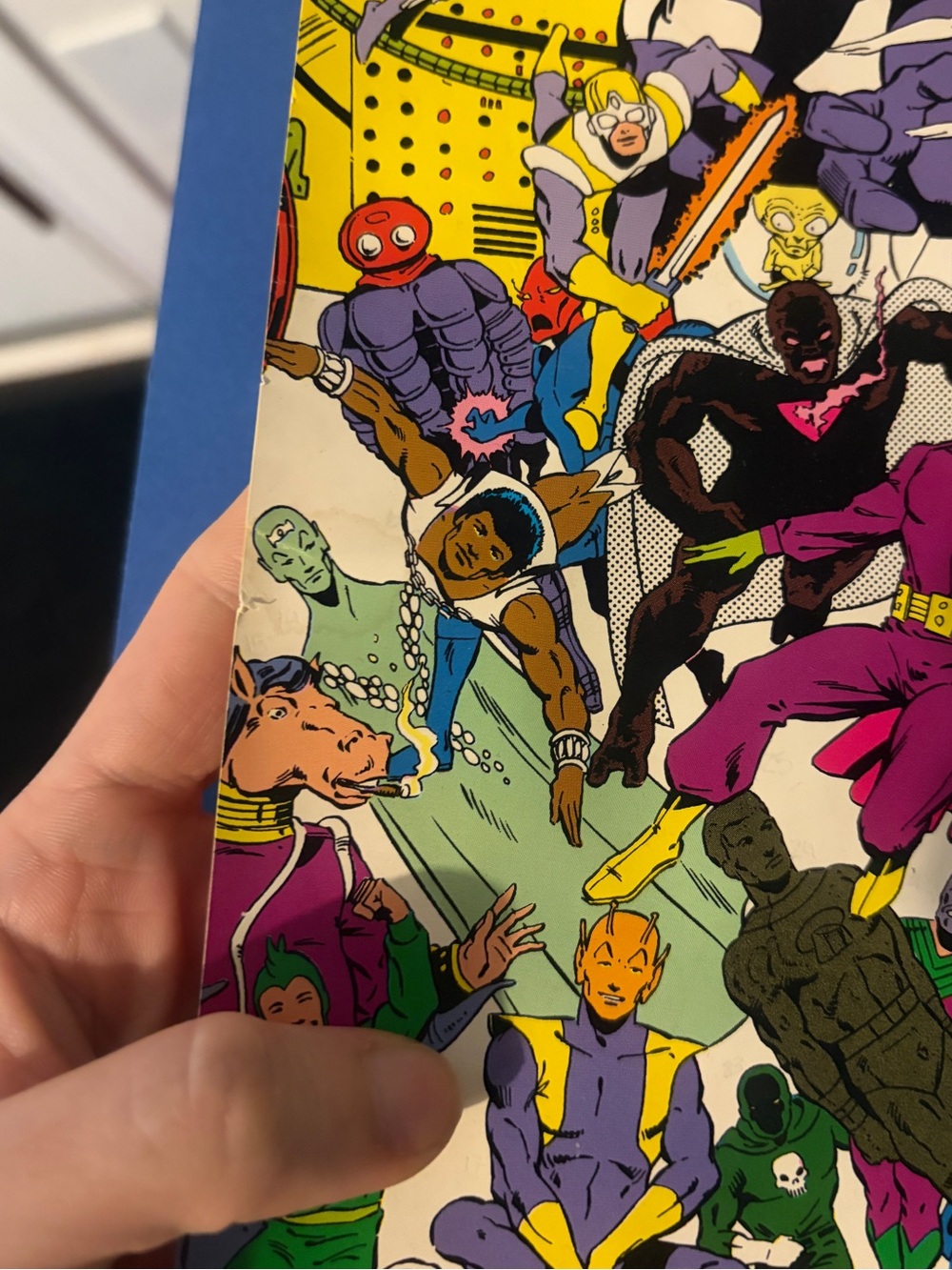 Vintage 1983 DC Comic Book legion of super heroes Character Collage Poster - Picture 6 of 11